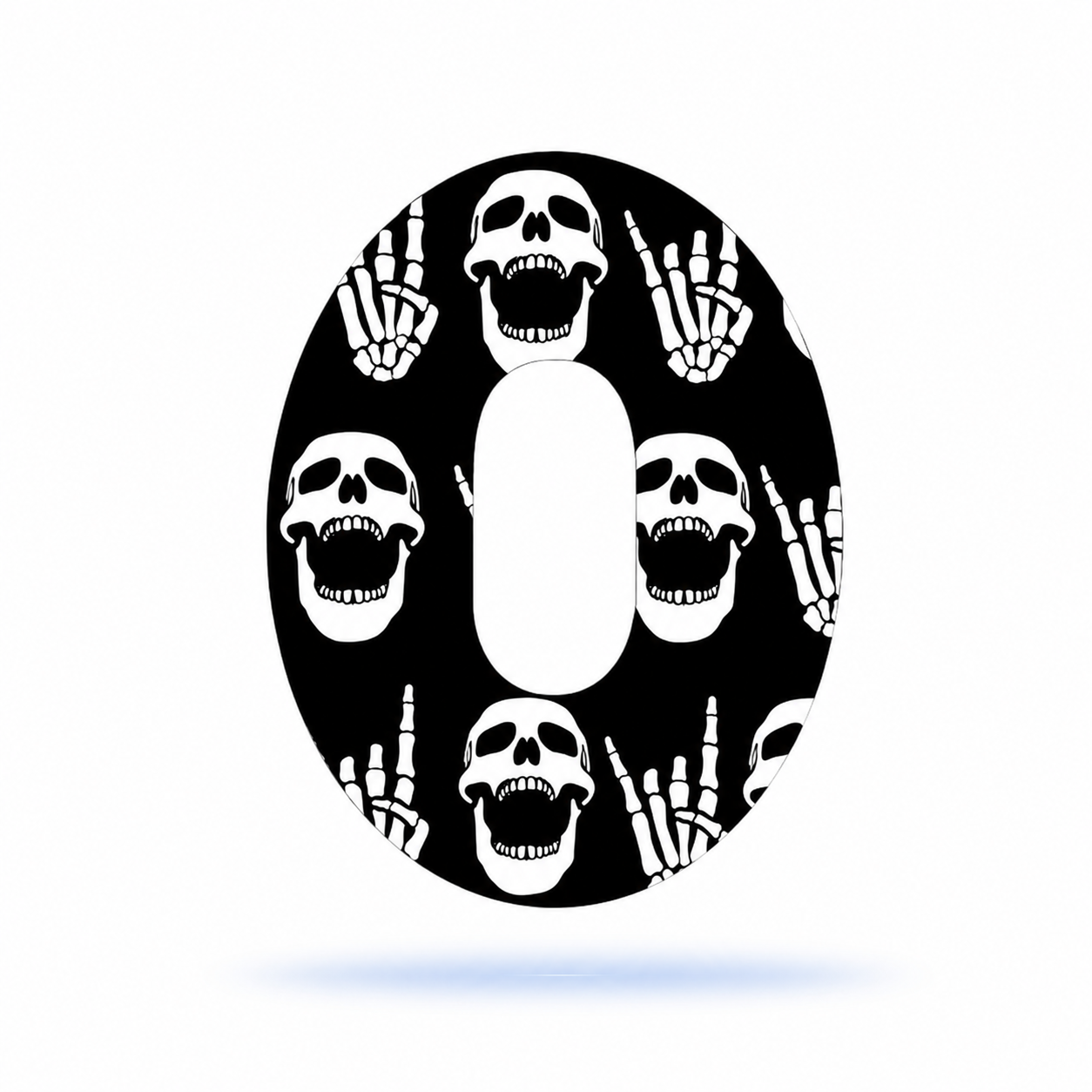 Dexcom G6 CGM-sensor overpatches – Rock'N'Roll Skull