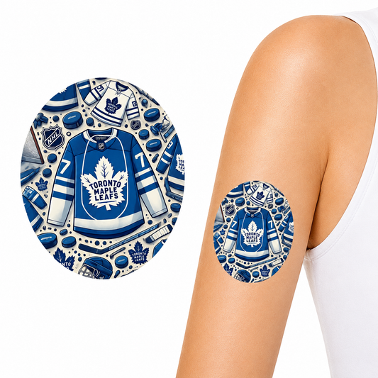 Toronto Maple Leafs sensor overpatch Dexcom G6 inkl. Sensor Sticker