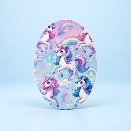 Unicorn Pony CGM Sensor Patch for Dexcom G6 (10-pack) incl. Sensor Sticker