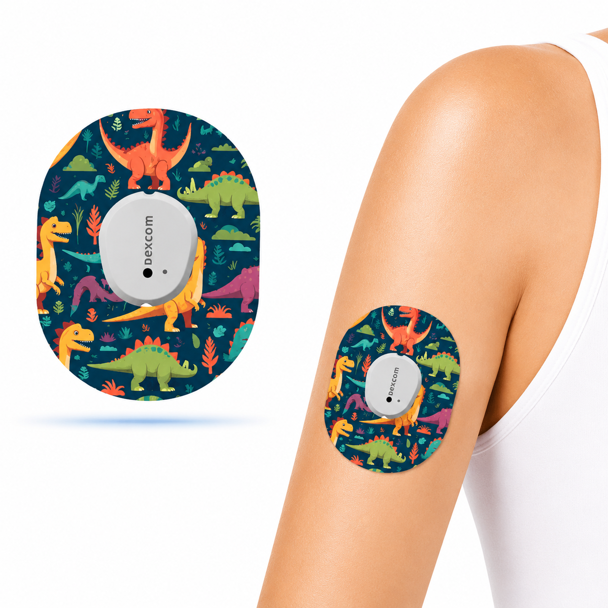 Dexcom G7 CGM-sensor overpatches – Dinosaurer World