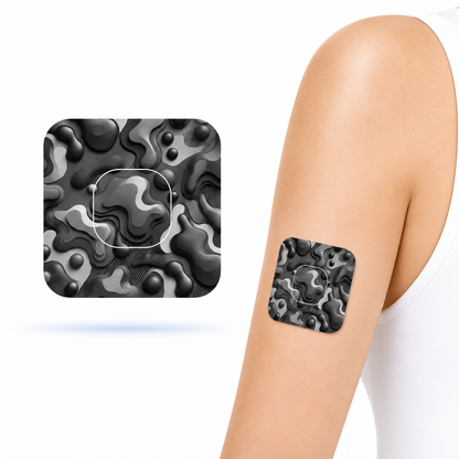 Camouflage Army grey CGM Sensor for Simplera (5-pack) incl. Sensor Sticker