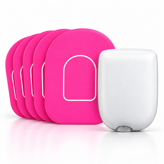 Omnipod 5 Fixeringsplåster Pink – Vattentåliga overpatches