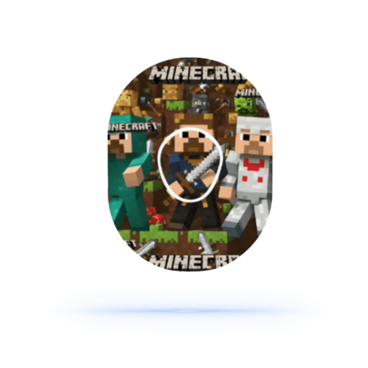 Minecraft CGM-Sensor Overpatch för Dexcom G7 med sensorsticker