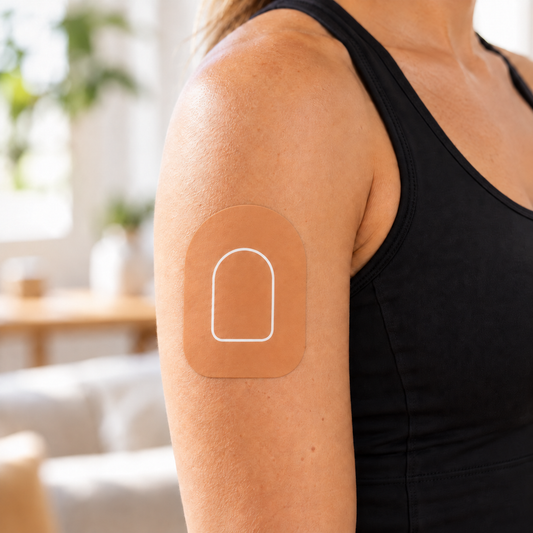 Beige Pump Overpatches – För Omnipod 5 & Dash (inkl. pump sticker)