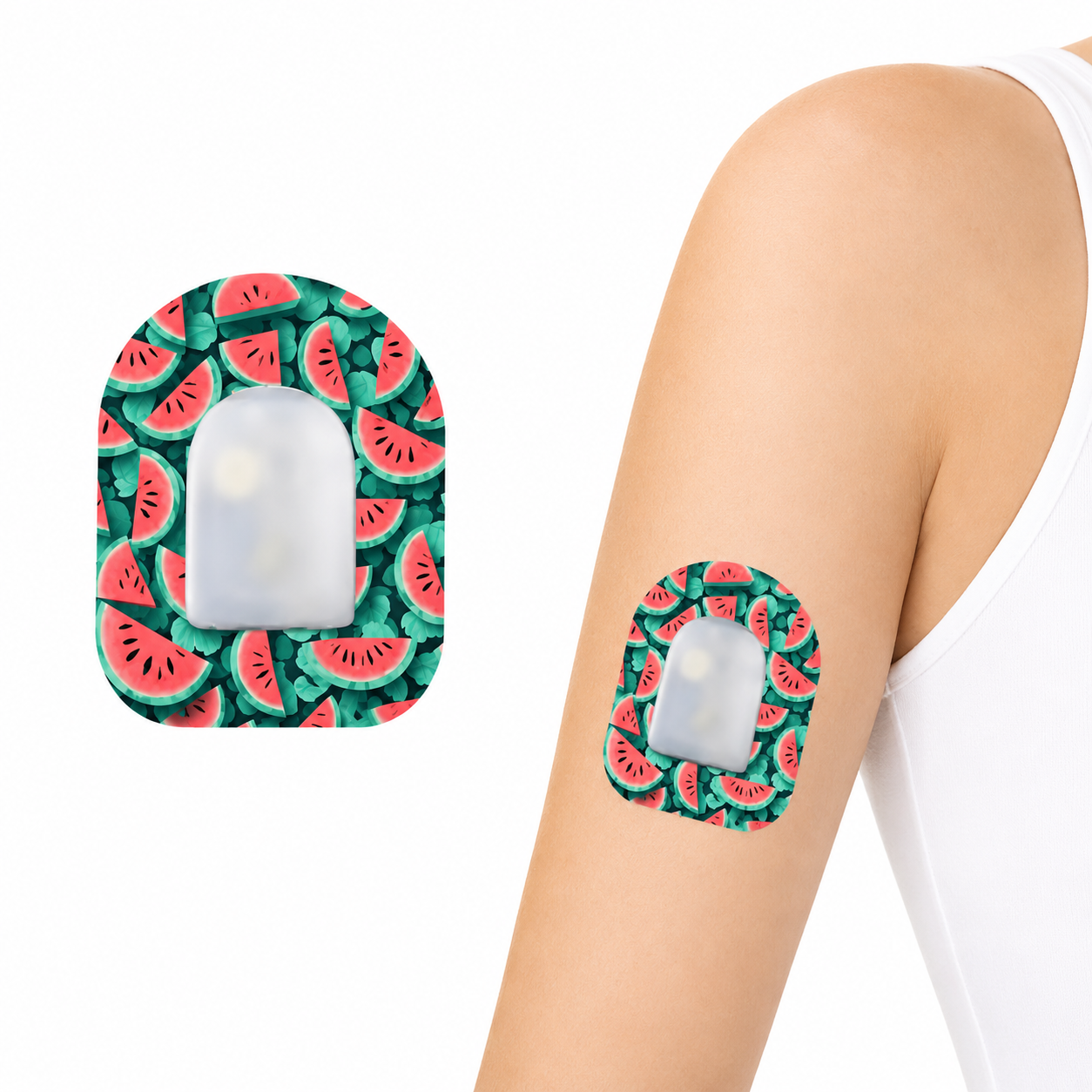 Watermelon Universal pump patches Omnipod (10-pack)