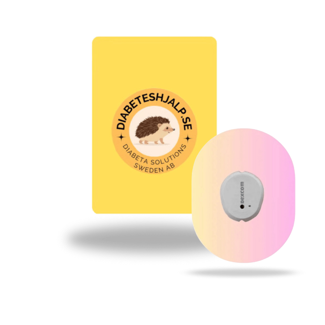 Dexcom G7 rosa överplåster, stilfullt skydd för CGM-sensor