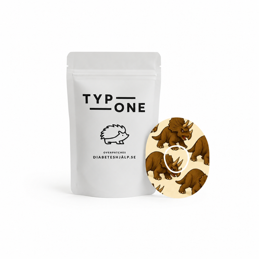 Dinosaur Overpatch for Dexcom One+ – Triceratops Edition