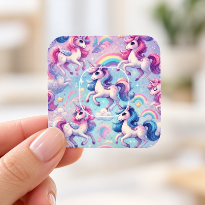 Unicorn Ponny CGM overpatches för simplera sync inkl. Sensor Sticker