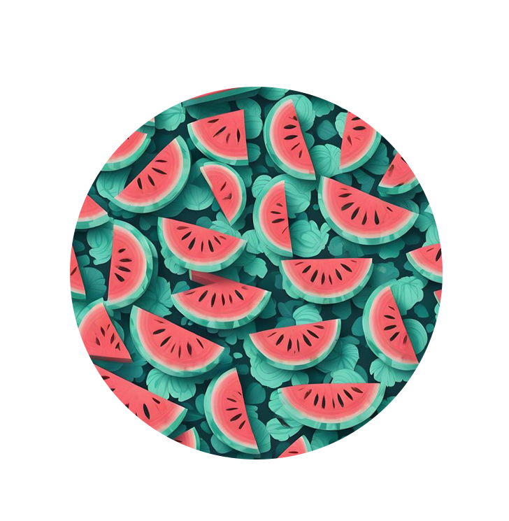 Freestyle Libre 3 Sensorplåster Watermelon – Vattentåliga overpatches med vattenmelonmönster för stil och skydd