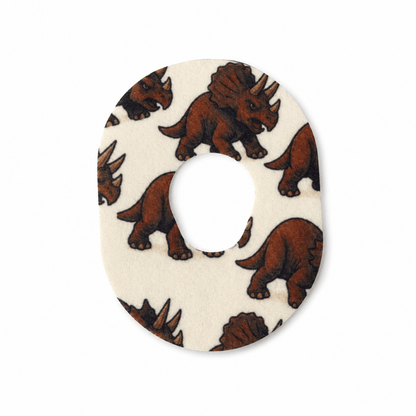Dexcom G7 Dinokids Mix CGM Overpatch – T-Rex & Triceratops.