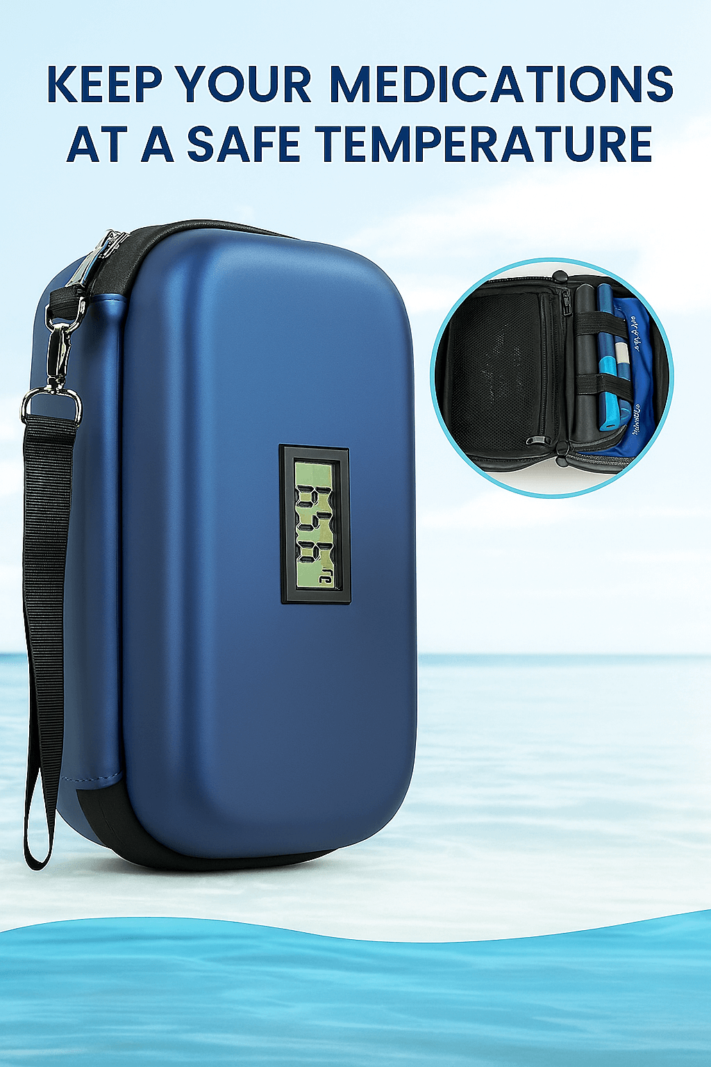 DiaCase Blue – Smart och smidigt kylfodral för säker förvaring!.