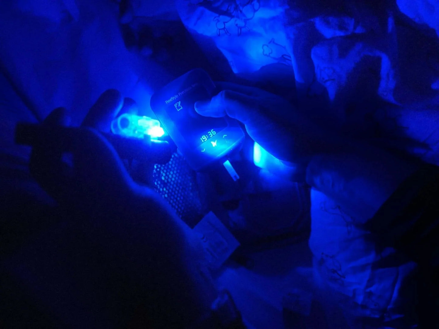 Accu-Chek FastClix LED nattlampa.