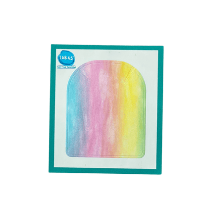 Färgglada omnipod klistermärken på en insulinpump med regnbågsdesign för personlig anpassning och stiluttryck.