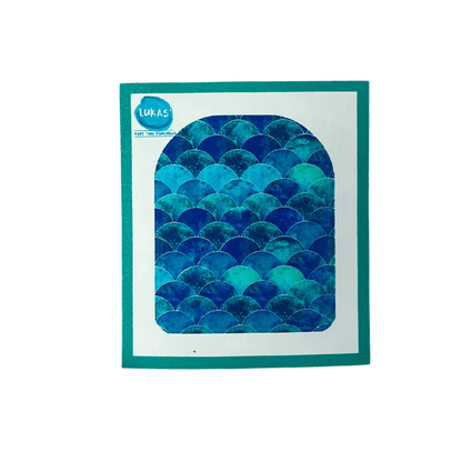 Färgglada omnipod klistermärken med blå skaldesign för personlig insulinpump-anpassning