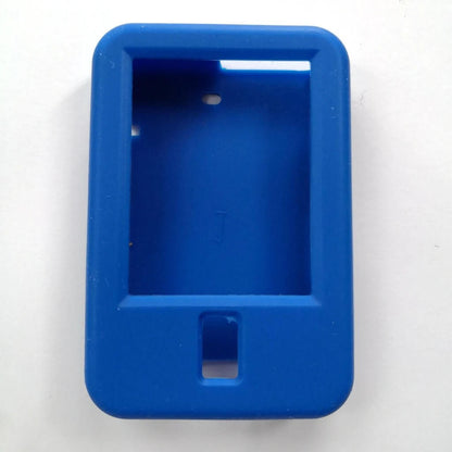 PumpCover – Blått silikonskydd för insulinpump Tandem t:Slim X2, ger skydd mot repor och stötar.