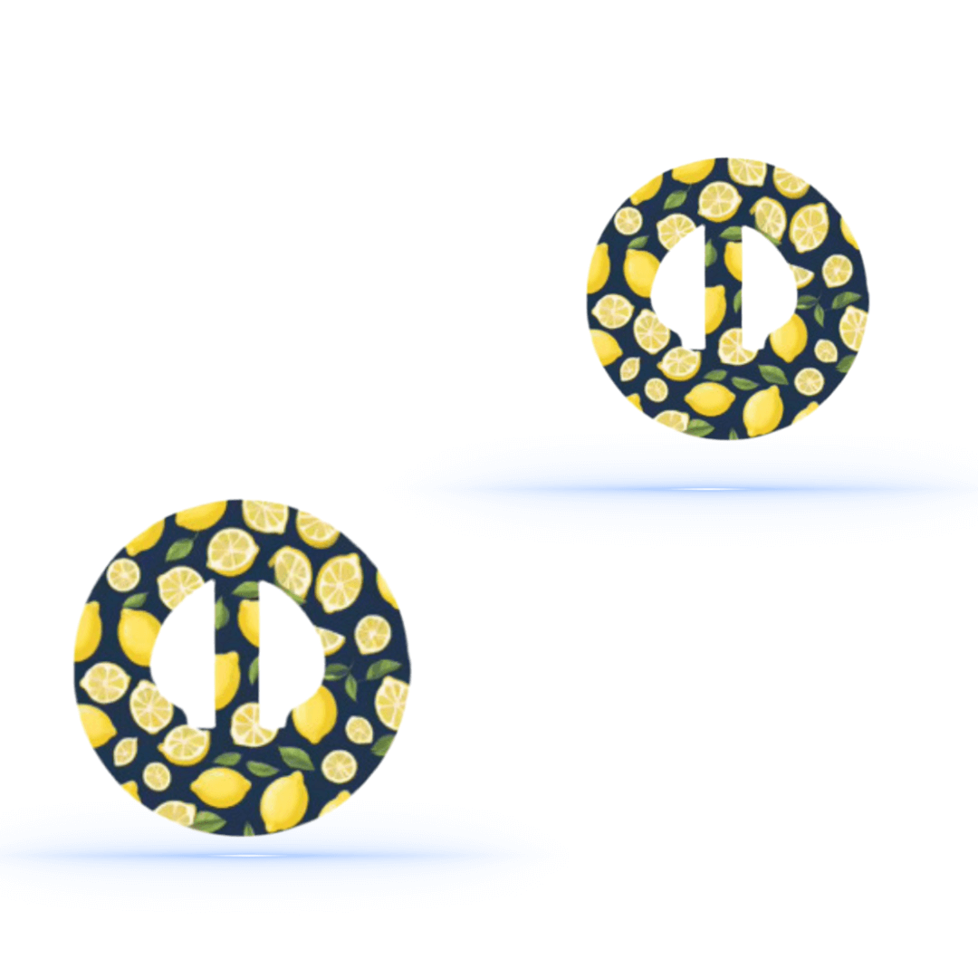 Lemon CGM-Sensor överpatchar för Medtronic Guardian 4 med citronmotiv, perfekt för diabetesvård.