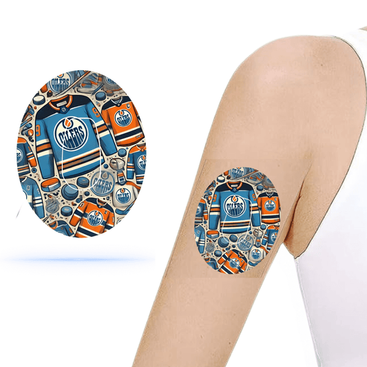 Edmonton Oilers Dexcom G6 Overpatches & Sticker.