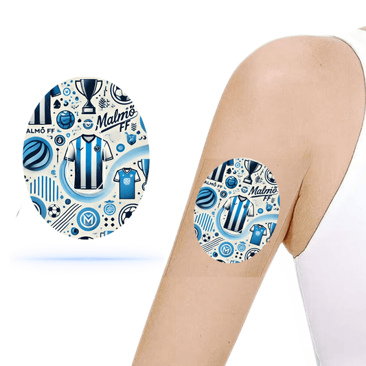 Malmö FF CGM-Sensor overpatches för Dexcom G6 inkl. Sensor Sticker.