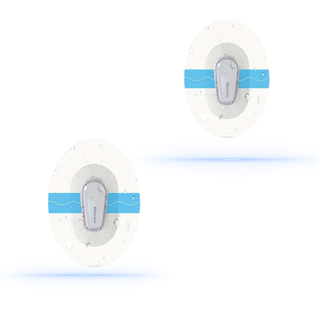 Dexcom G6 Transparent Overpatches sensorskydd.
