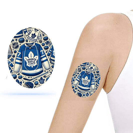 Toronto Maple Leafs sensor overpatch Dexcom G6 inkl. Sensor Sticker.