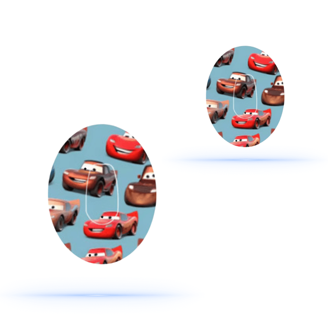 Blixten McQueen Dexcom G6 Overpatch Sensor inkl. Sensor Sticker.