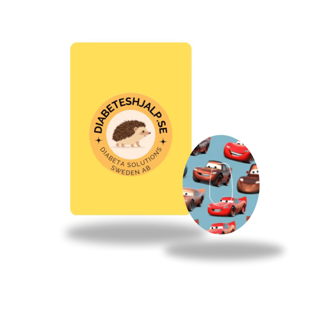 Blixten McQueen Dexcom G6 Overpatch Sensor inkl. Sensor Sticker.