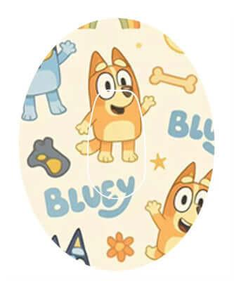 Bluey & Bingo Dexcom G6 Overpatch – inkl. Sensor Sticker.