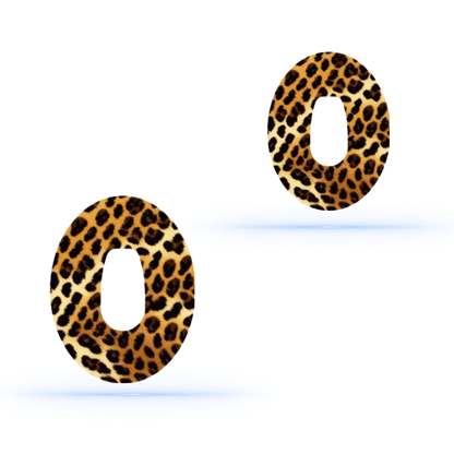 Leopardmönster CGM Sensor Overpatches för Dexcom G6