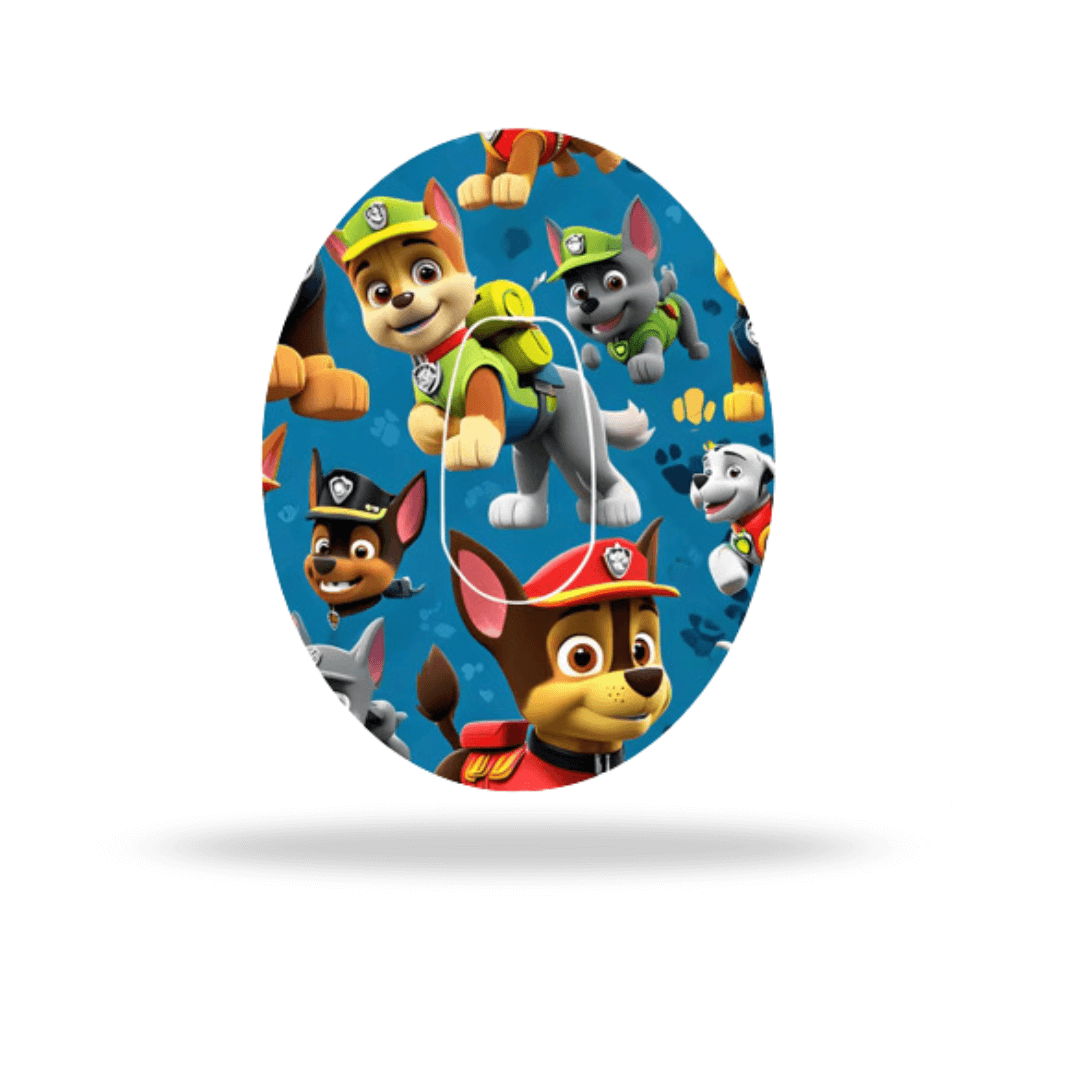 Paw patrol CGM-Sensor Overpatch för Dexcom G6 – inkl. Sensor Sticker.