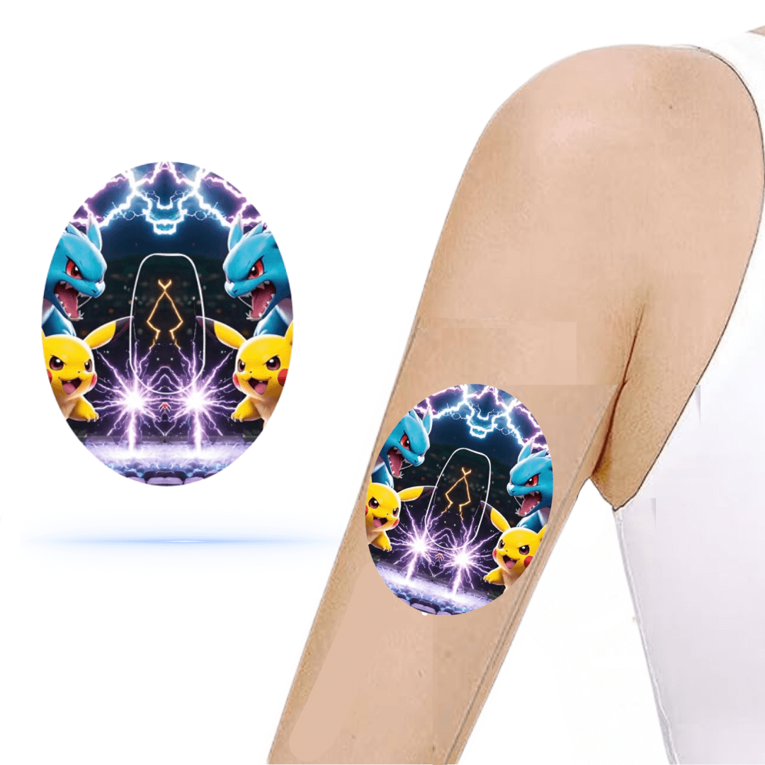 Pokémon CGM-Sensor overpatch Dexcom G6– inkl. Sensor Sticker.