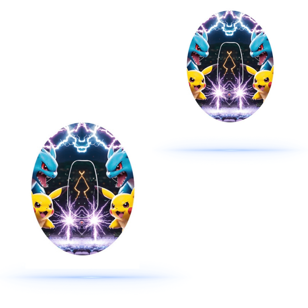 Pokémon CGM-Sensor overpatch Dexcom G6– inkl. Sensor Sticker.