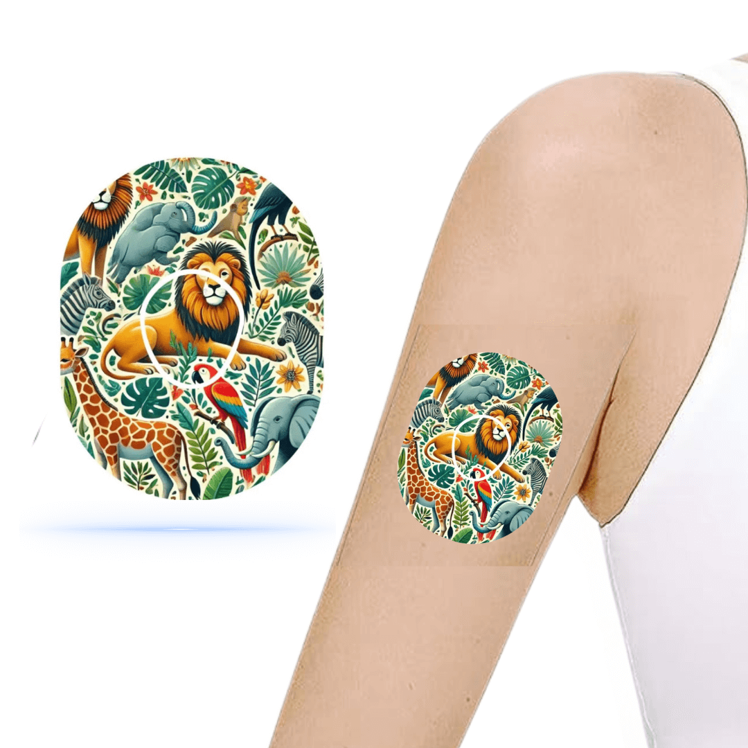 Animal Kingdom CGM-patchar för Dexcom G7 inkl. Sensor Sticker.