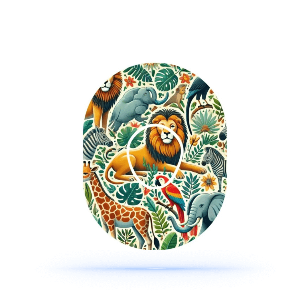 Animal Kingdom CGM-patchar för Dexcom G7 inkl. Sensor Sticker.