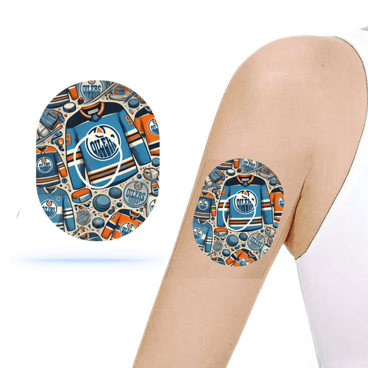 Edmonton Oilers Dexcom G7 overpatch - inkl. Sensor Sticker.