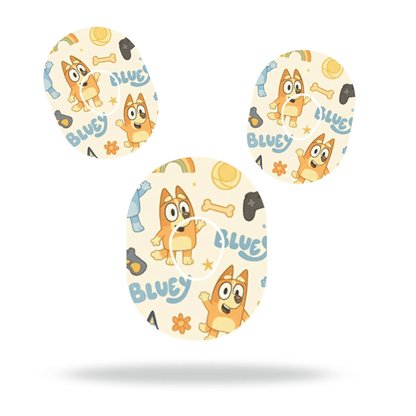 Bluey & Bingo Dexcom G7 overpatch – inkl. Sensor Sticker.