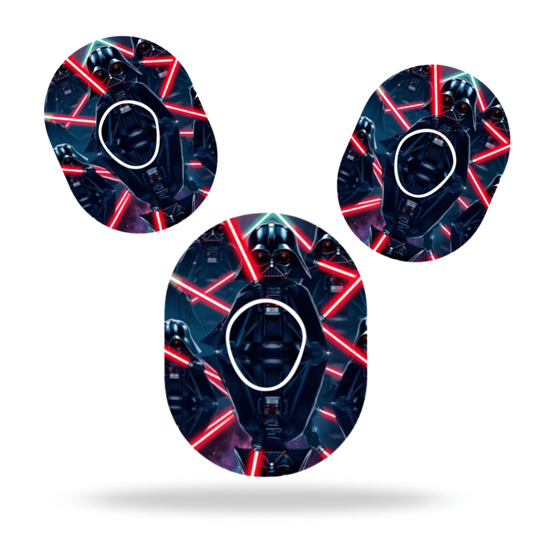 Star Wars Darth Vader Overpatch för Dexcom G7 – inkl. Sensor Sticker.
