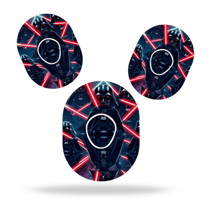 Star Wars Darth Vader Overpatch för Dexcom G7 – inkl. Sensor Sticker.