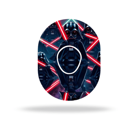 Star Wars Darth Vader Overpatch för Dexcom G7 – inkl. Sensor Sticker.
