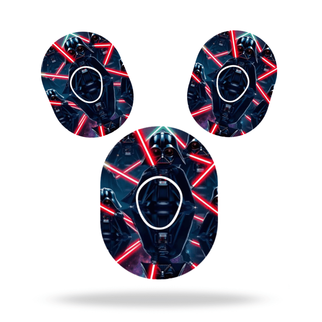 Star Wars Darth Vader Overpatch för Dexcom G7 – inkl. Sensor Sticker.