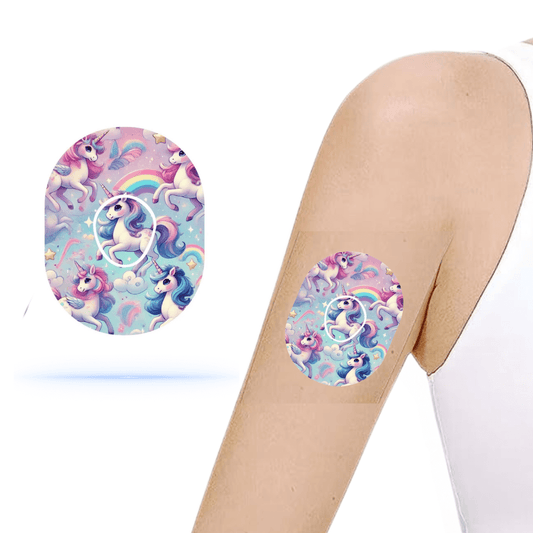 Unicorn CGM Overpatches för Dexcom G7 Sensor. Ink sensor Sticker.