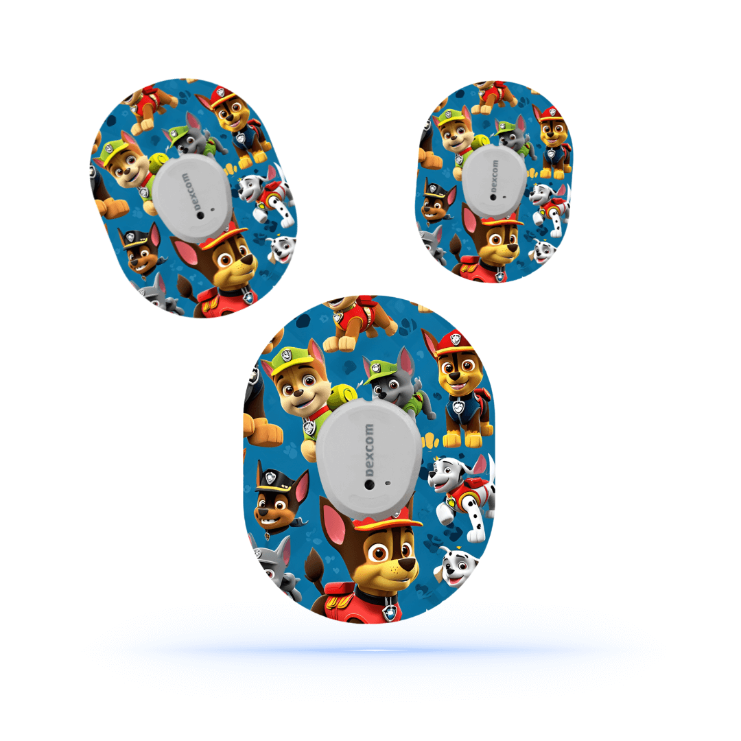 Dexcom G7 Paw Patrol Sensorpatchar - Roliga & Färgglada.