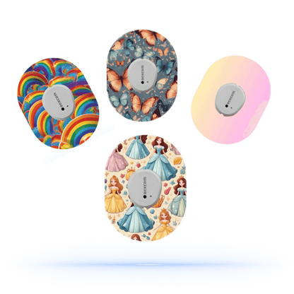 Dexcom G7 Princess MixPack CGM Sensor overpatches (4-pack).