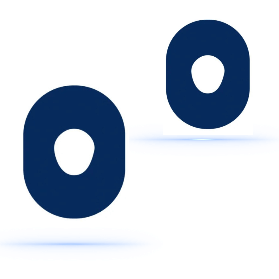 Dexcom One+ Navy Blue StayActive CGM-sensor overpatches.