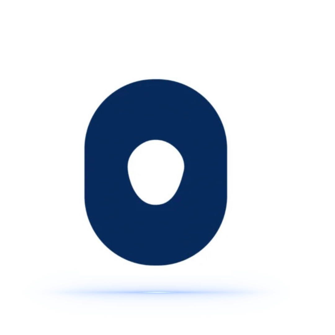 Dexcom One+ Navy Blue StayActive CGM-sensor overpatches.