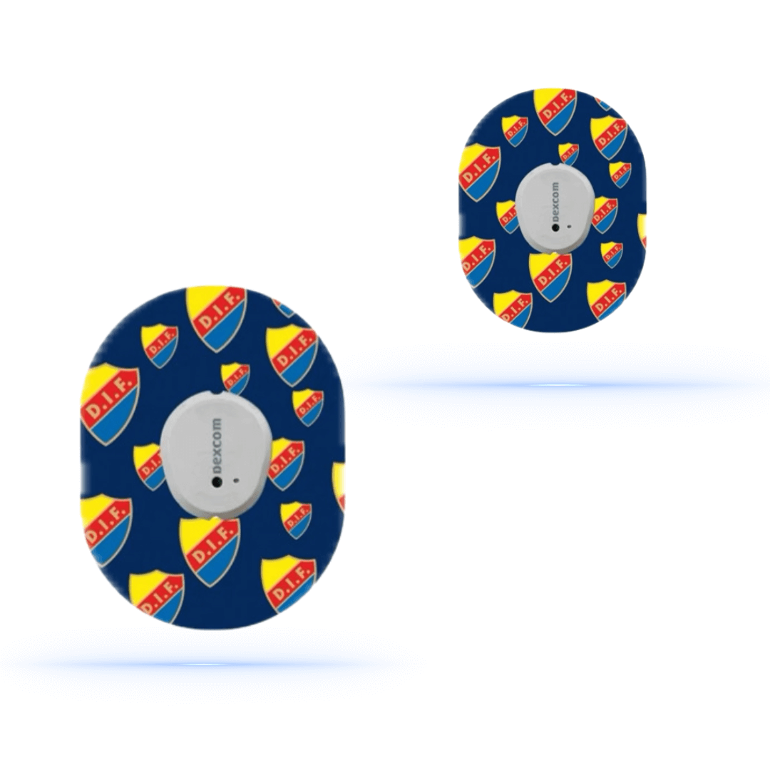 Djurgårdens IF CGM-sensor Overpatches för Dexcom one+.