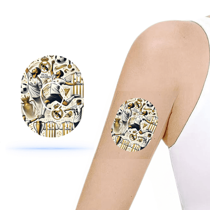 Real Madrid CGM Overpatches För Dexcom one+ inkl. sensor Sticker.