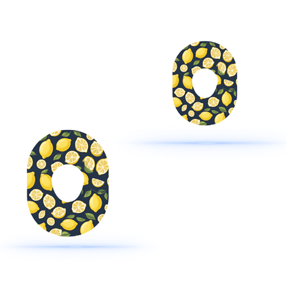 Dexcom One+ Lemon's tree CGM-sensor overpatches.