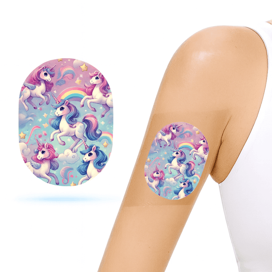 Unicorn ponny CGM overpatches för Dexcom one+ Ink sensor Sticker.