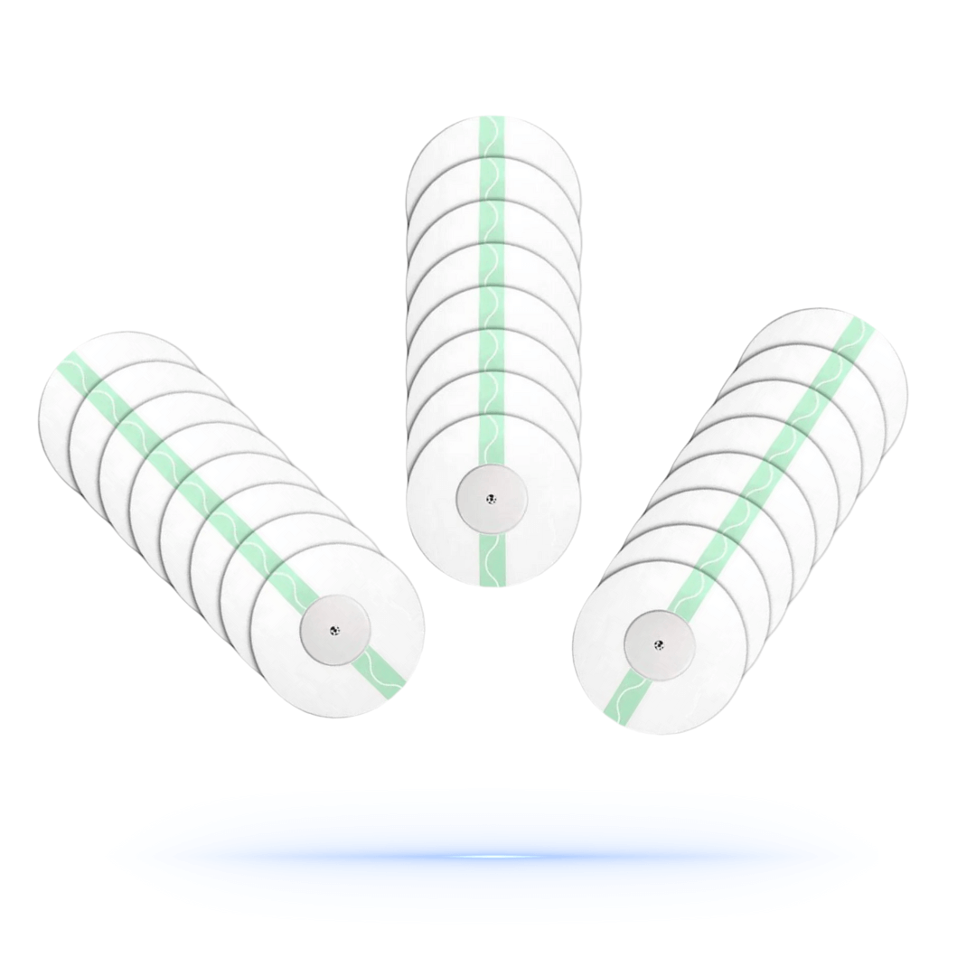 Freestyle Libre Transparent CGM Patches, vattentäta och hypoallergena fixeringsplåster för sensorstabilitet och säkerhet.