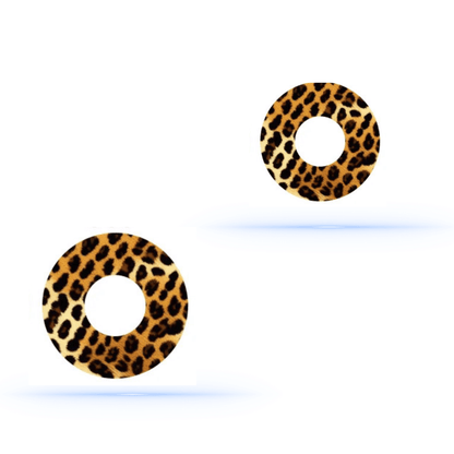 Freestyle Libre leopardmönster CGM-sensor överpatchar för skydd och stil